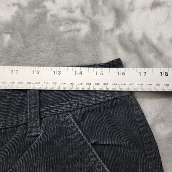Vintage Eddie Bauer Pants Womens 8 Gray Stretch Corduroy Mid Rise Bootcut Grunge - Picture 10 of 14